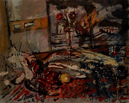 Filippo De Pisis (Ferrara 1896 - Milano 1956)  - Natura morta , 1937