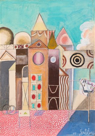 Franco Gentilini (Faenza 1909 - Roma 1981)  - Cattedrale, 1969