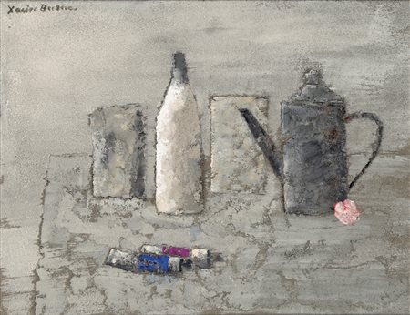 Xavier Bueno (Vera de Bidasoa 1915 - Fiesole 1979)  - Natura morta, 70s
