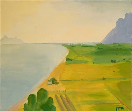 Virgilio Guidi (Roma 1891 - Venezia 1984)  - Marina di Terracina