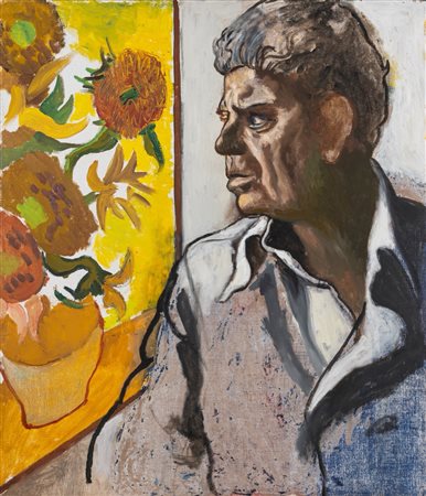 Renato Guttuso (Bagheria 1911 - Roma 1987)  - Rocco e i Girasoli di Van Gogh, 1978