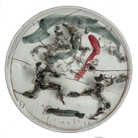 Lucio Fontana (Rosario 1899 - Varese 1968)  - Battaglia, 1950