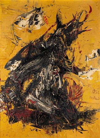 Mattia Moreni (Pavia  1920 - Brisighella 1999)  - Quasi la metamorfosi di un cespuglio, 1956