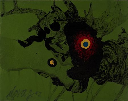 Gianni Dova (Roma 1925 - Pisa 1991)  - Senza titolo, 1952