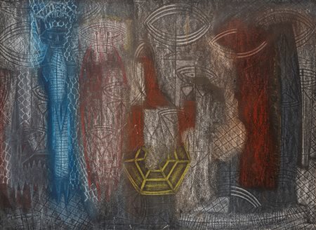 Corrado Cagli (Ancona 1910 - Roma 1976)  - La corte, 1954