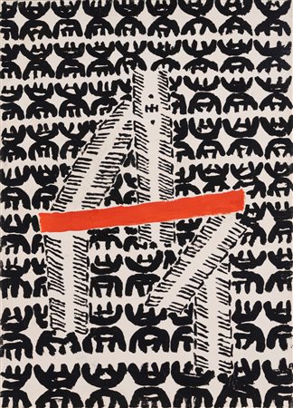 Giuseppe Capogrossi (Roma 1900 - 1972)  - Superficie 189, 1956