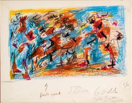 Andrè Masson (Balagny sur Thérain 1896 - Parigi 1987)  - Esquisse puor un Tableau, 1965 ca.
