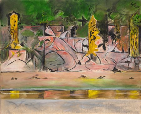 Graham Sutherland (Londra 1903 - 1980)  - Estuary Foreshoe, 1978