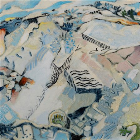 Tullio Pericoli (Colli del Tronto 1936)  - Orizzonte alto, 2024
