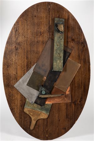 Aldo Mondino (Torino 1938 - 2005)  - Chitarra cubista, 1975/'89