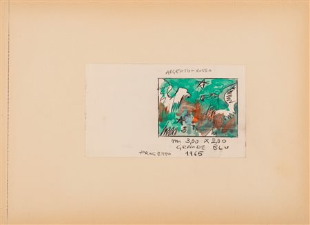 Franco Angeli (Roma 1935 - 1988)  - Progetto, 1965