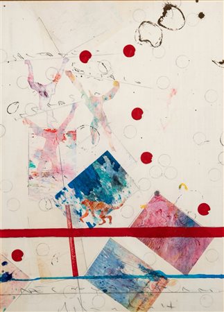Alighiero Boetti (Torino 1940 - Roma 1994)  - Senza titolo (saltare di palo in frasca), 1987 ca.