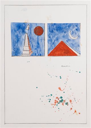 Franco Angeli (Roma 1935 - 1988)  - Di giorno, di notte, 1985