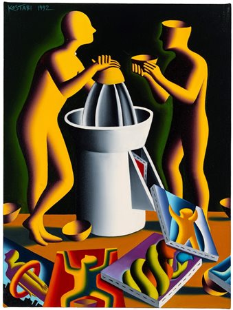 Mark Kostabi (Los Angeles 1960)  - Creative Juicer, 1992
