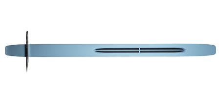 Gianni Piacentino (Coazze 1945)  - Frontal 4_A2 (Light Blue-Gray), 2005/'09