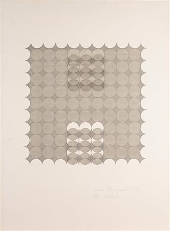 Carlo Nangeroni (New York  1922 - Calice Ligure 2018)  - Composizione, 1971