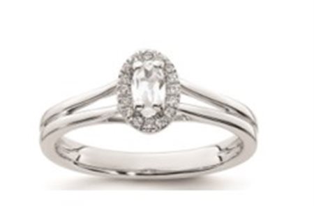 ANELLO CLASSICO IN ORO 14K CON DIAMANTI 415 LG