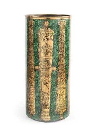 () Portaombrelli Fornasetti Struttura in metallo serigrafato e bordi in...