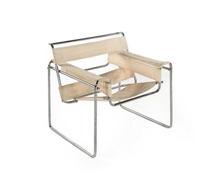 Marcel Breuer (attribuito a) (Pecs 1902 - New York 1981) Poltrona modello...
