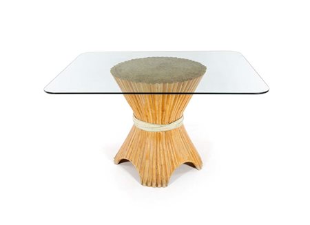 () Tavolo "Wheat Sheaf" NP-10, John and Elinor McGuire per McGuire Furniture,...