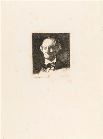 Edouard Manet (Parigi 1832 - Parigi 1883) Ritratto di Charles Baudelaire...
