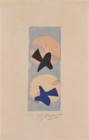 Georges Braque (Argenteuil, Francia 1882 - Parigi, Francia 1963) Sole e luna...