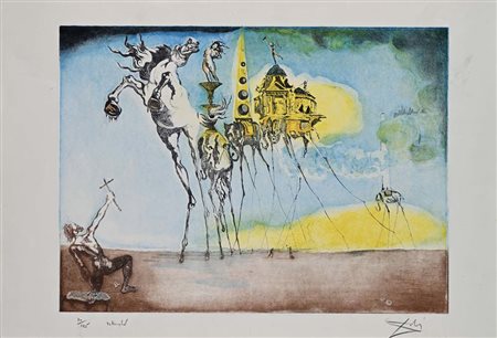 Salvador Dalì (Figueres 1904 - Figueres 1989) La tentazione di Sant'Antonio...