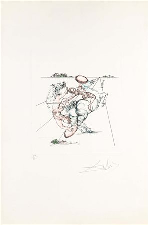 Salvador Dalì (Figueres 1904 - Figueres 1989) San Giorgio e il Drago...