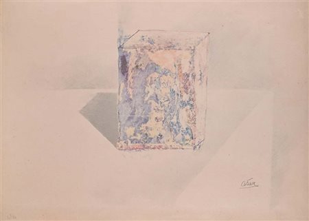 Cesar (Marsiglia 1921 - Parigi 1998) Senza titolo Litografia cm 48x68 Firma e...