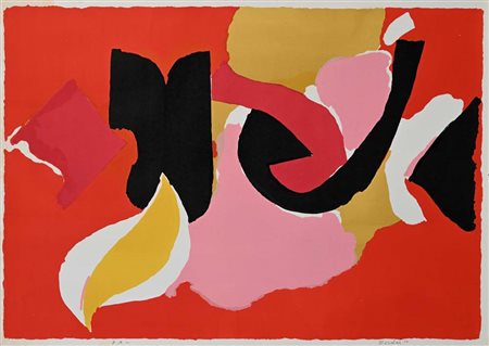 Antonio Scordia (Santa Fè 1918 - Roma 1988) Senza titolo Litografia cm 50x70...