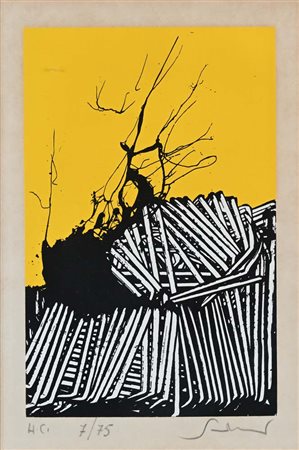 Emilio Scanavino (Genova 1922 - Milano 1986) Senza titolo Serigrafia cm...