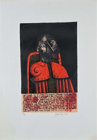 Gaetano Pompa (Forenza 1933 - Orbetello 1998) Machiavelli - dalla cartella Il...