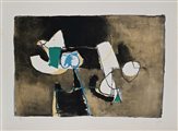 Afro Basaldella (Udine 1912 - Zurigo 1976) Senza titolo Litografia cm 53x71,5...