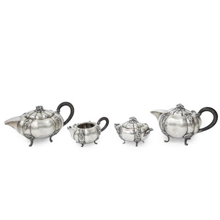 Servizio da te e caffe' in argento 800