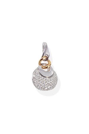 CHIMENTO Ciondolo in oro bianco e giallo, firmato "Chimento", sommità con...