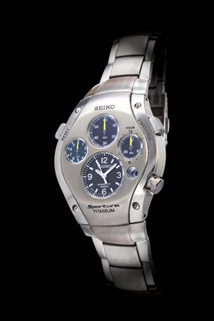 SEIKO<BR>Mod. “Sportura titanium“, ref. 9t820a60, anno 2002