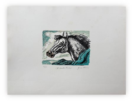 GIORGIO DE CHIRICO (1888-1978) - Il cavallo Lampo, 1971