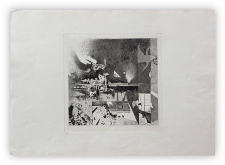 GIANFRANCO FERRONI (1927-2001) - Paesaggio di notte, 1965