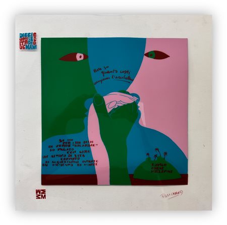 ENNIO POUCHARD (1928-2023) - Senza Titolo (Non so quanto costi comperar l'arcobaleno), 1973
