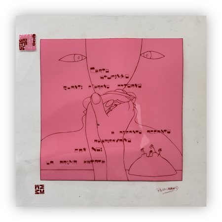 ENNIO POUCHARD (1928-2023) - Senza Titolo (Certo stupimmo quanti c'erano intorno), 1973