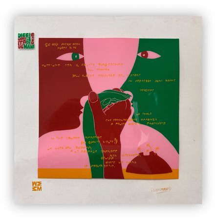 ENNIO POUCHARD (1928-2023) - Senza Titolo (Se solo avessi occhi parte di te), 1973
