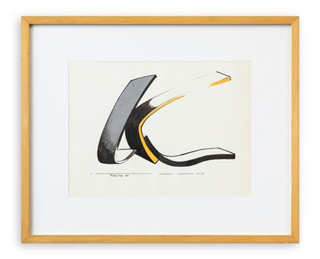 CARLO RAMOUS (1926-2003) - Senza Titolo, 1986