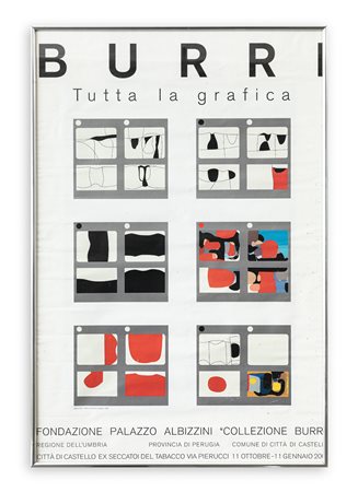 MANIFESTO (BURRI) Manifesto edito in occasione dell'esposizione presso la...