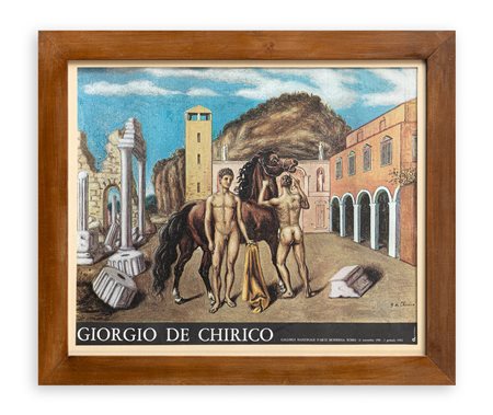 MANIFESTO (GIORGIO DE CHIRICO) Manifesto edito in occasione dell'esposizione...