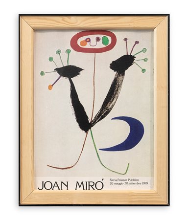 MANIFESTO (JOAN MIRO') Manifesto edito in occasione della mostra di Joan Mirò...