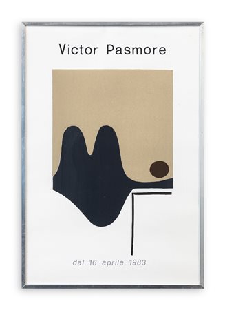 MANIFESTO (VICTOR PASMORE) Manifesto edito in occasione di una mostra di...