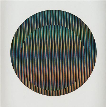 Carlos Cruz Diez, Cromointerferenza manipolabile circolare 2013