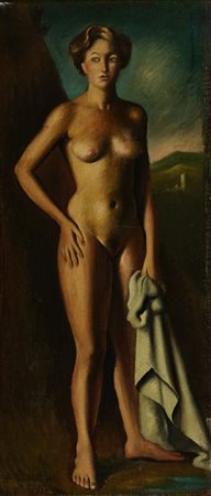 Gregorio Sciltian, Bagnante (Nudo nel Paesaggio) 1930