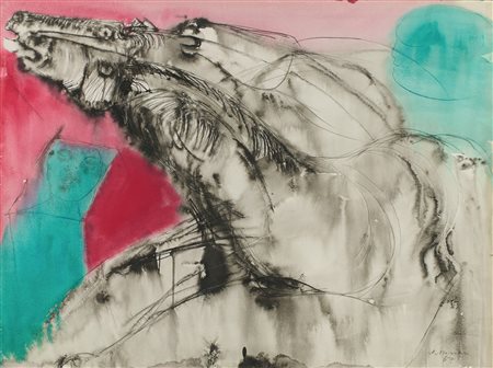 Bruno Cassinari, Cavalli e figura 1967