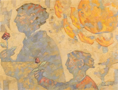 Giampaolo Talani, Due ombre blu con la rosa 2009